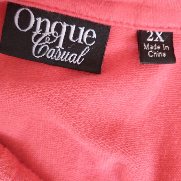ONQUE Casuals Knit Jacket Zip Front 2X Sweatshirt - Picture 7 of 9